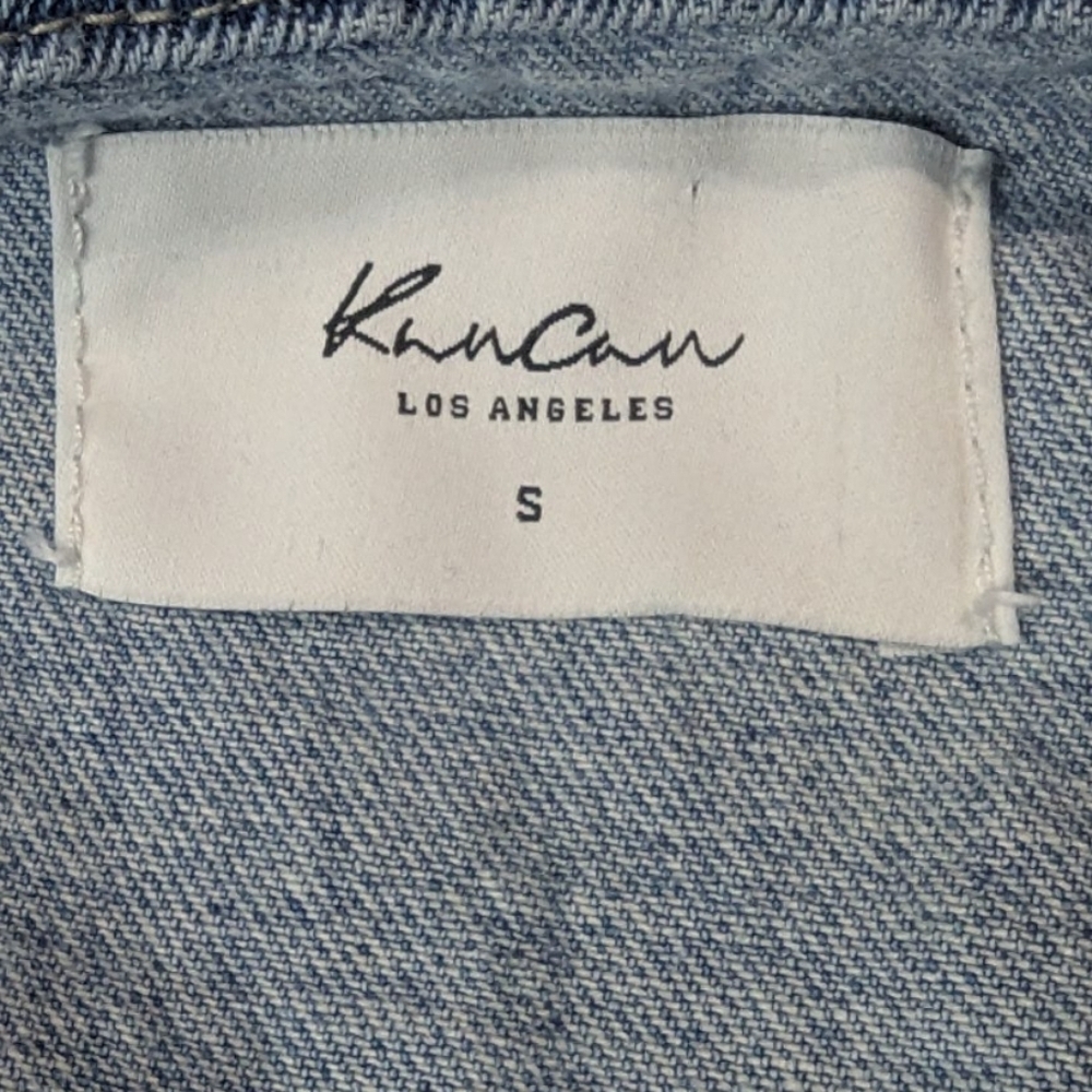 KanCan Denim Jacket Size Small Distressed - Picture 3 of 11